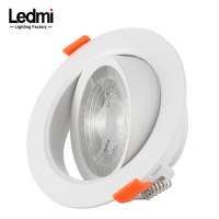 5W 7W plastic cob led downlight